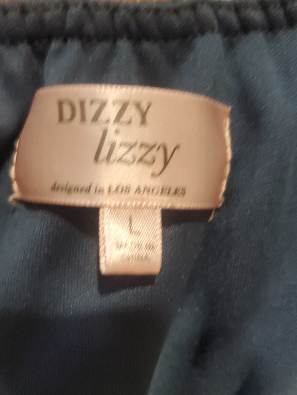 Dizzy Lizzy Navy Blue Floral Ruffle Dress - Picture 3 of 7